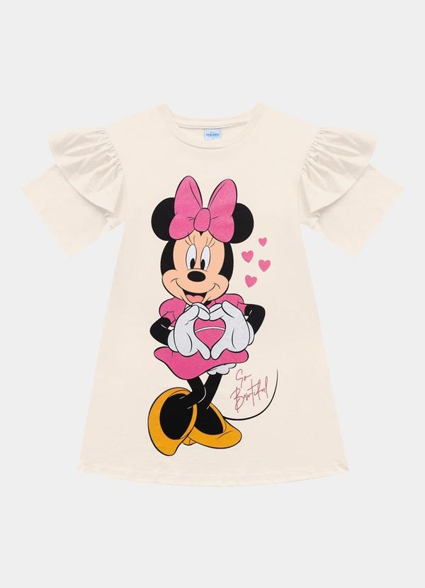 Vestido Minnie Bege