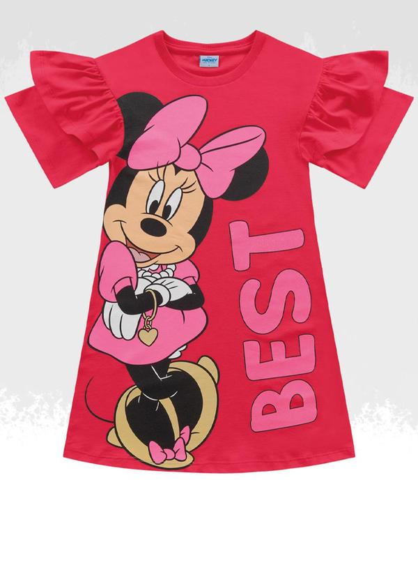 Vista 2 Vestido Minnie Mouse Vermelho Fakini Kids Fakini Kids