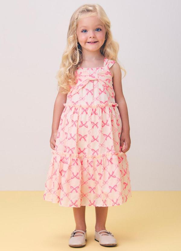 Vestido Off de Laise com Laço