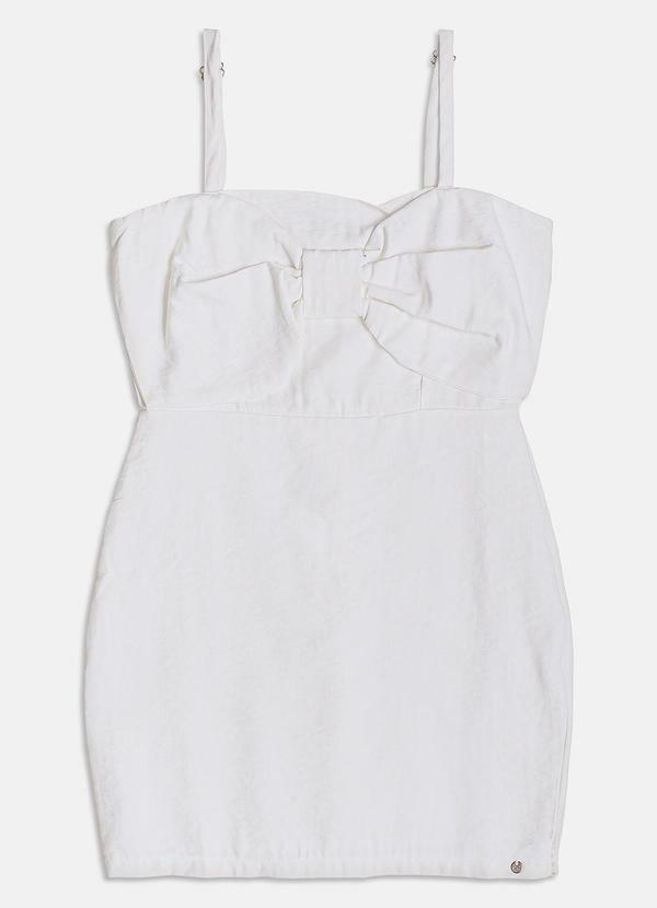 Vestido Off White com Laço Off White