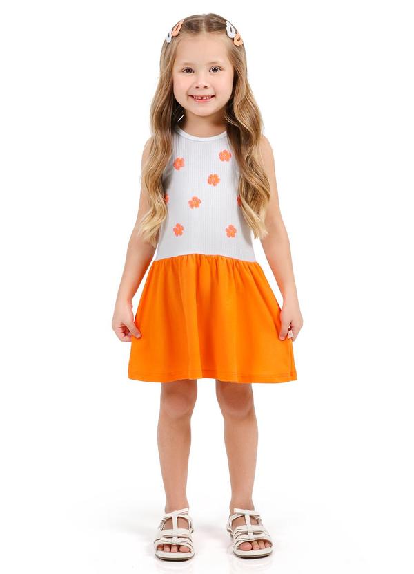 Vista 2 Vestido Parte Superior RibanaLaranja Tink Bink Tink Bink