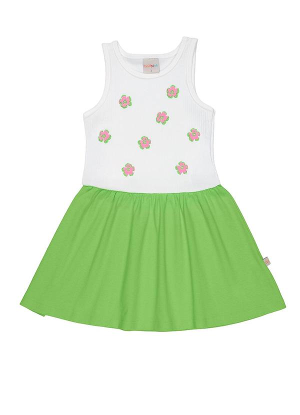 Vista 2 Vestido Parte Superior RibanaVerde Tink Bink Tink Bink