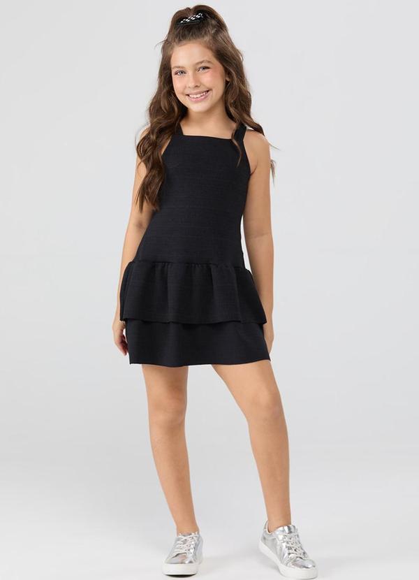 Vestido Regata Babadinhos Preto