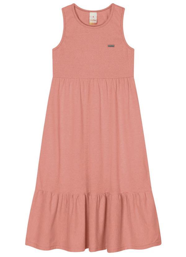 Vista 2 Vestido Regata com Aroma Infantil Laranja Marisol Marisol
