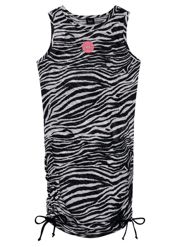 Vestido Regata em Tule Teen Menina Preto