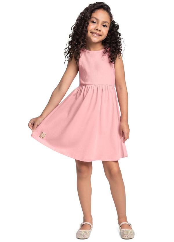 Vestido Regata Infantil Rosa
