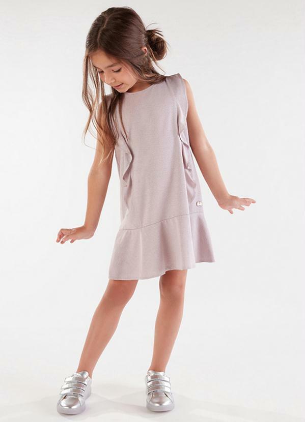 Vestido Regata Infantil MeninaRoxo