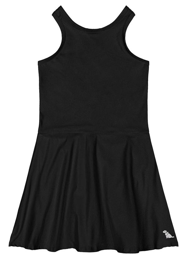 Vista 2 Vestido Regata Infantil Preto Quimby Quimby