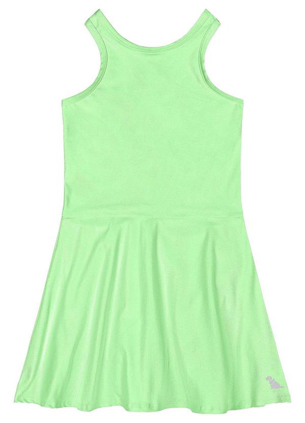 Vista 2 Vestido Regata Infantil Verde Quimby Quimby