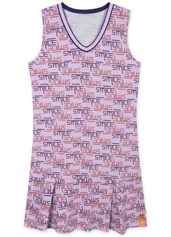 Vista 2 Vestido Regata Moletom Juvenil Lilás Hapier Hapier