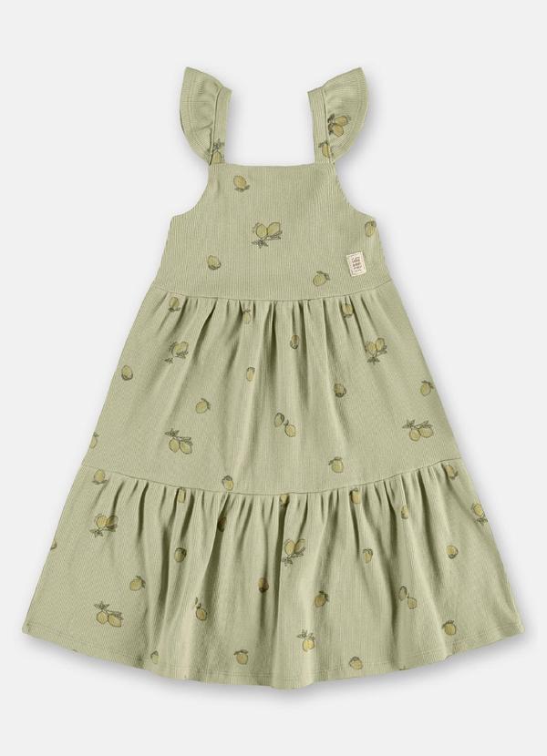 Vestido Ribana Sustentável Alças Verde