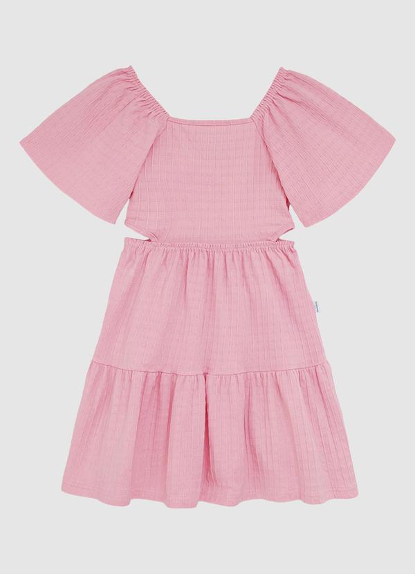 Vestido Rodado Cut Out Rosa