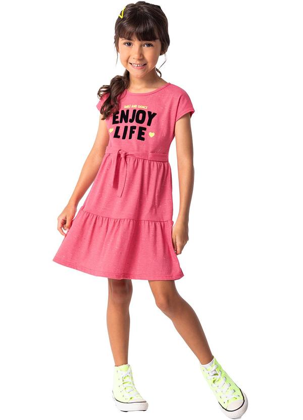 Vista 2 Vestido Rosa Marias Enjoy Life Malwee Kids Malwee Kids