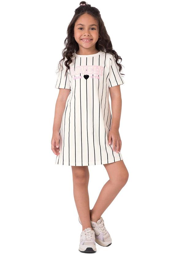 Vista 2 Vestido T-Shirt Lovely Off White Malwee Kids Malwee Kids