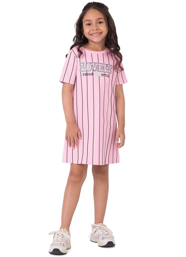 Vista 2 Vestido T-Shirt Lovely Rosa Malwee Kids Malwee Kids