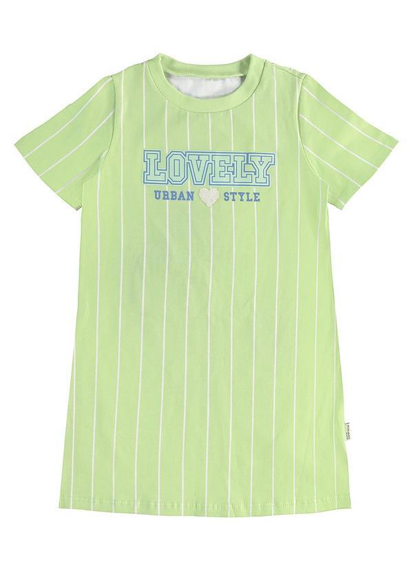 Vista 2 Vestido T-Shirt Lovely Verde Claro Malwee Kids Malwee Kids