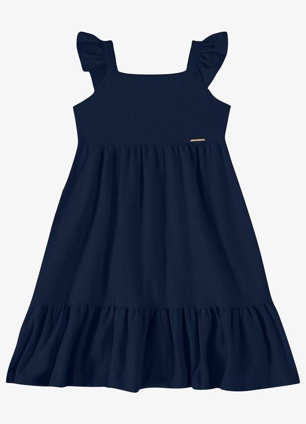 Vestido Verão Menina de Alças Azul