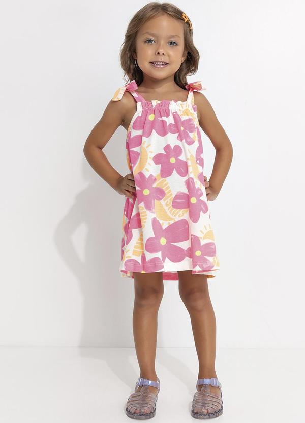 Vestido Curto Flores Estampado