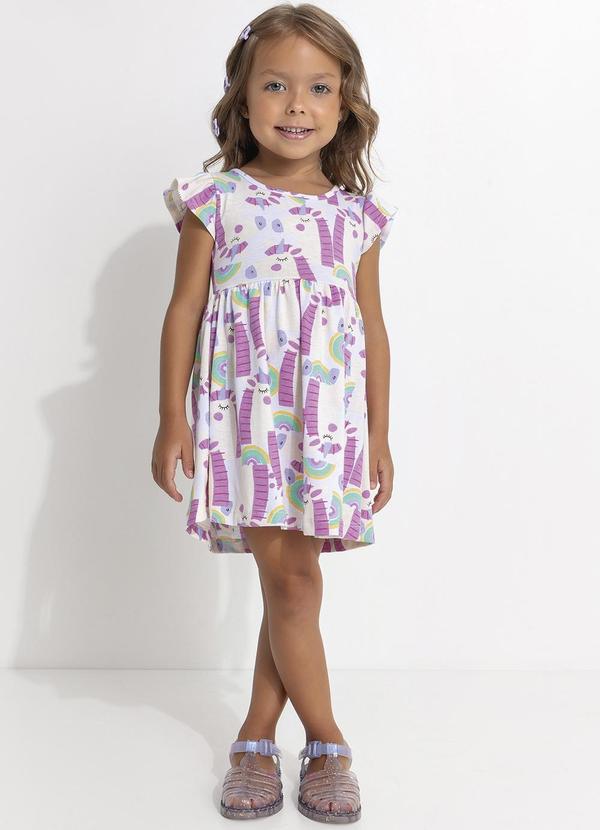 Vista 2 Vestido Unicórnio Estampado Fakini Fakini