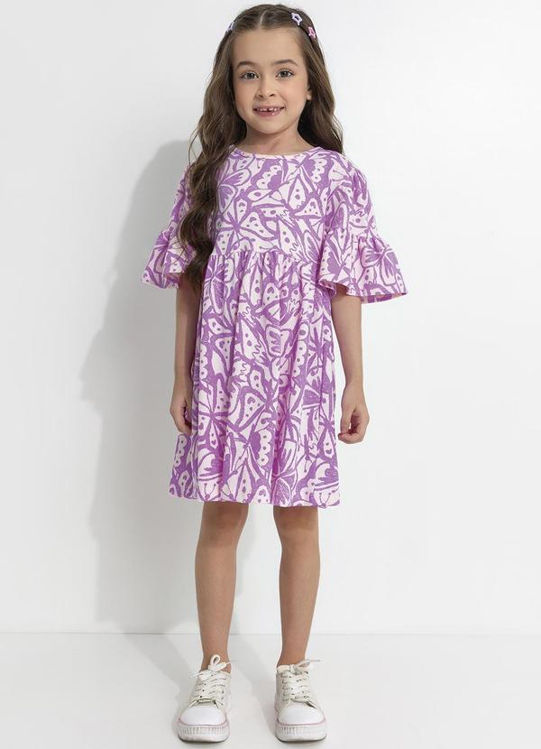 Vestido Borboletas Roxo