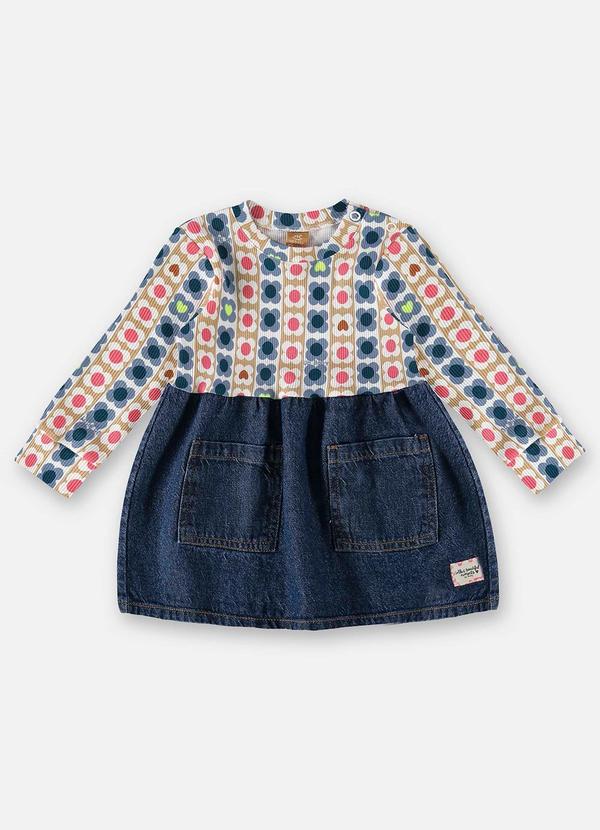 Vestido para Bebê Azul