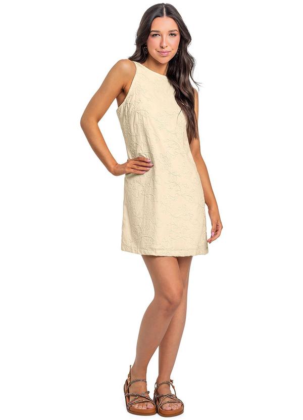 Vista 2 Vestido Juvenil Laise Bege Gloss Gloss