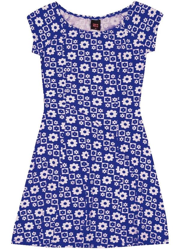 Vestido Manga Curta Menina Roxo