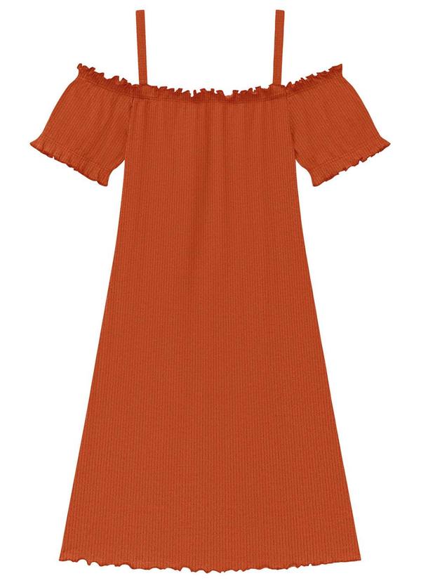 Vista 2 Vestido Teen Menina Marrom Amora Amora