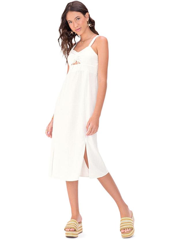 Vestido Teen Menina Off White
