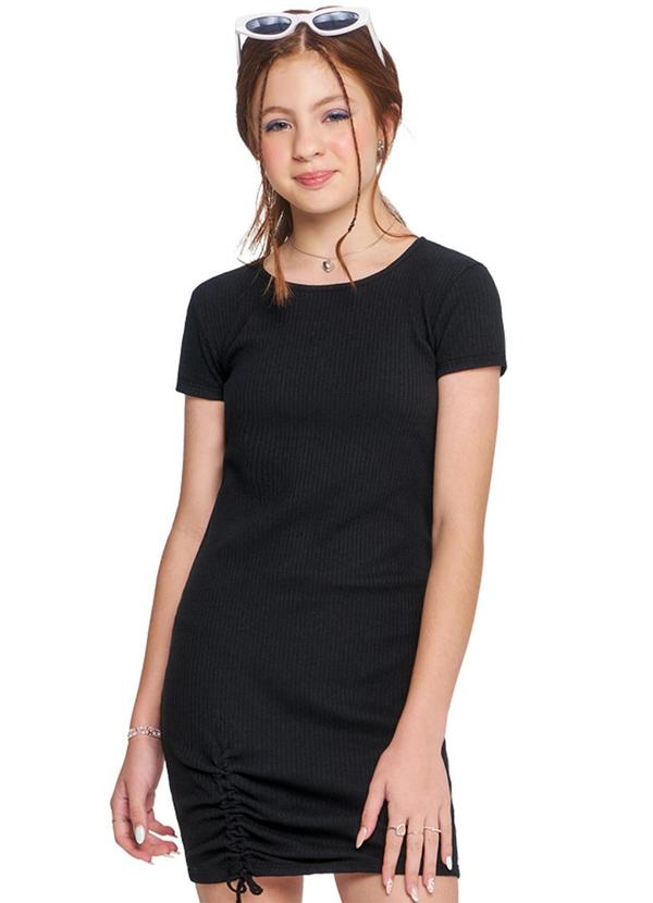 Vista 2 Vestido Teen Preto Amora Amora