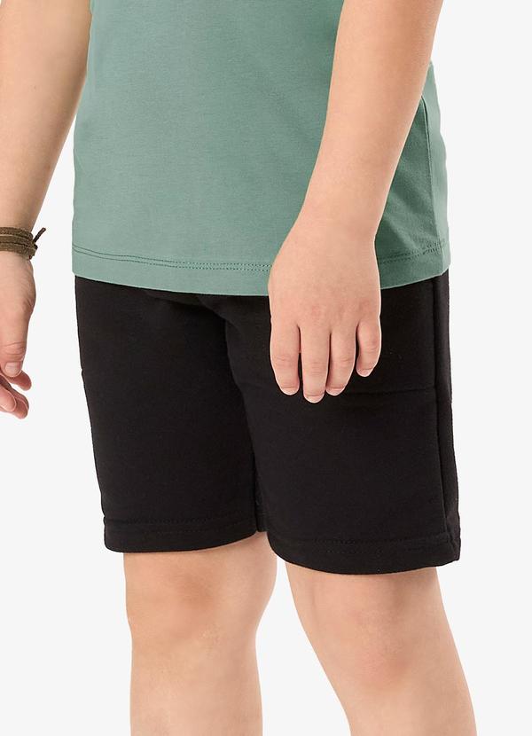 Bermuda Básica Infantil Preto