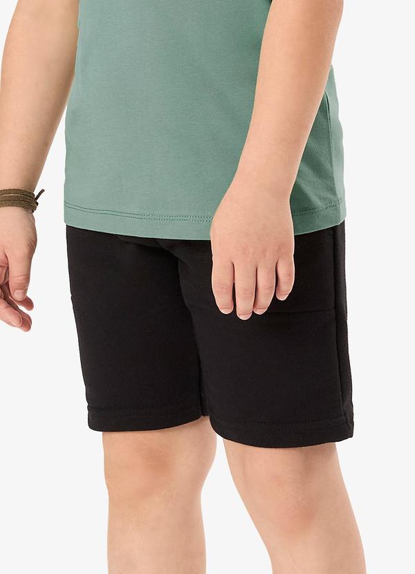 Bermuda Básica Infantil Preto