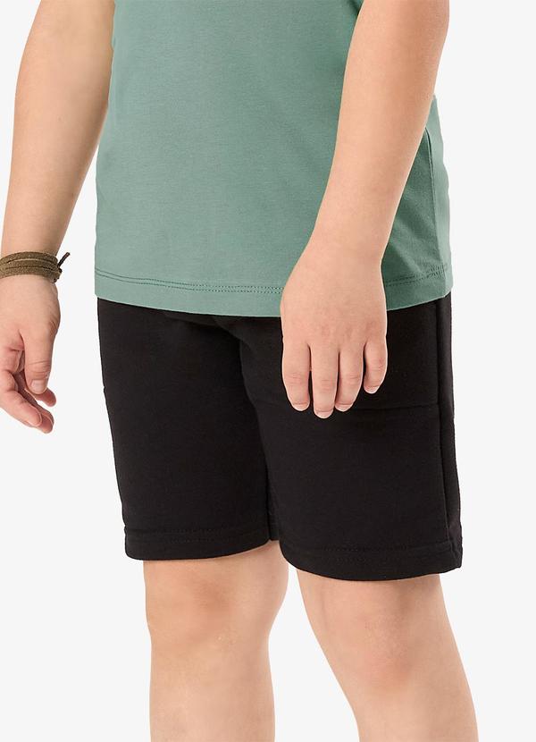 Bermuda Básica Infantil Preto