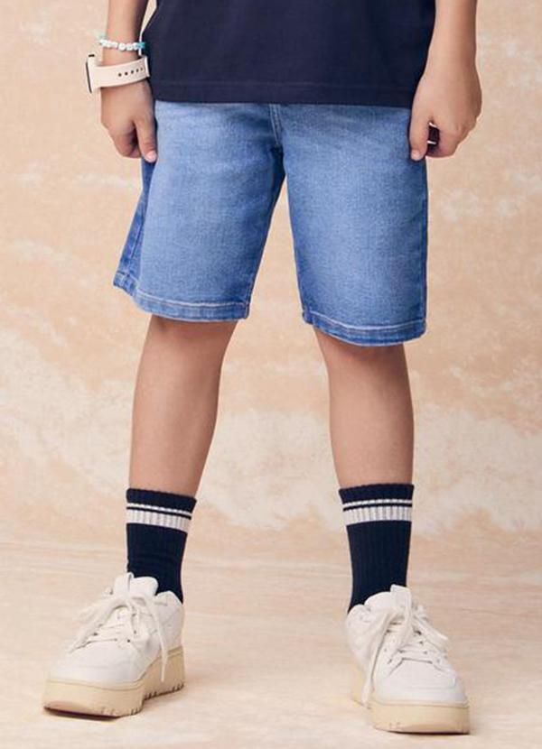Bermuda Básica Jeans Azul