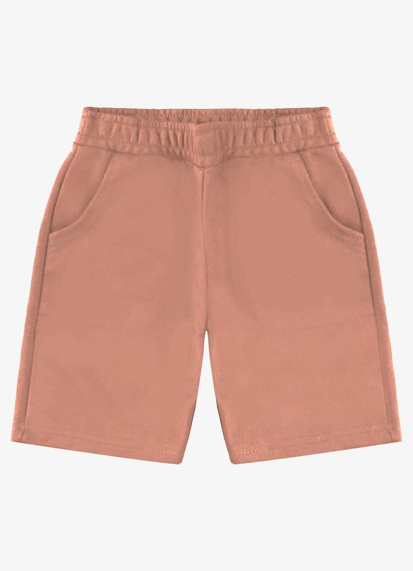 Vista 2 Bermuda Básica Masculina Marrom Rovi Kids Rovi Kids