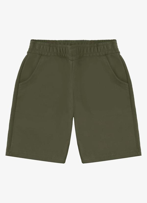Vista 2 Bermuda Básica Masculina Verde Rovi Kids Rovi Kids