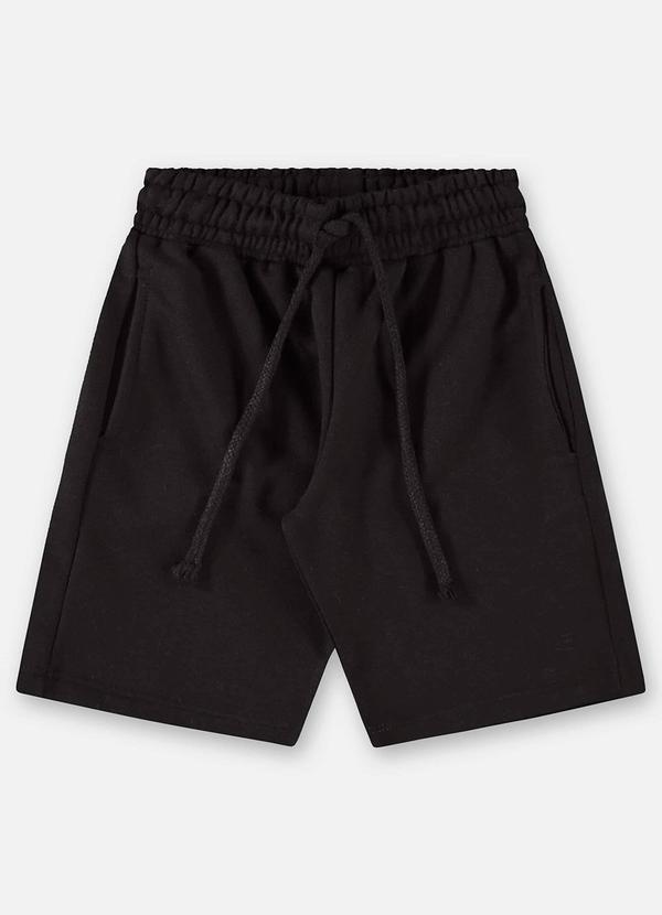 Bermuda Básica para Menino Preto