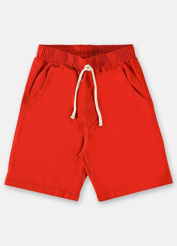 Bermuda Básica para Menino Vermelho