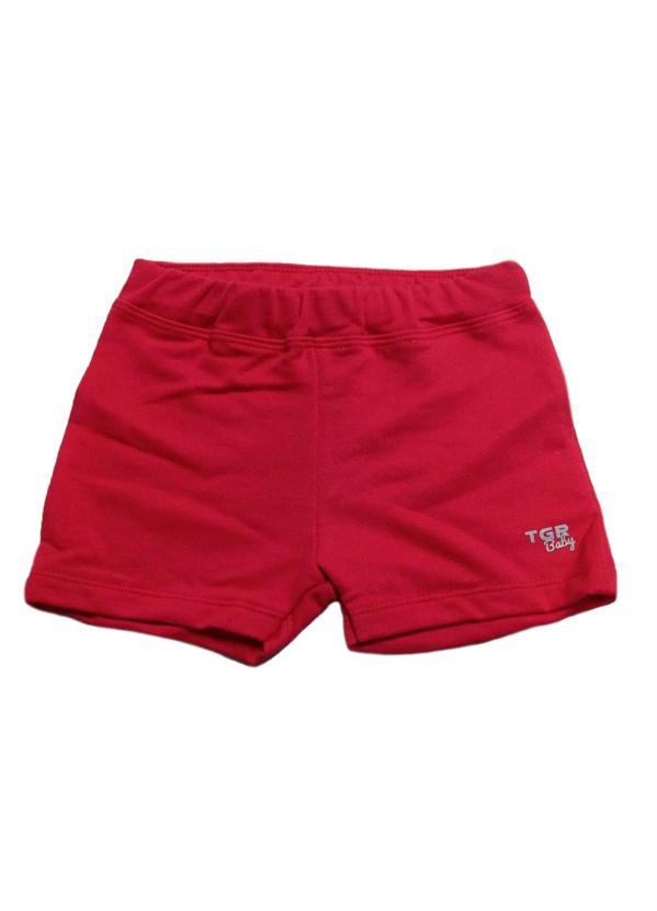 Vista 2 Bermuda Bebê Menino Vermelho Tigor T. Tigre Tigor T. Tigre