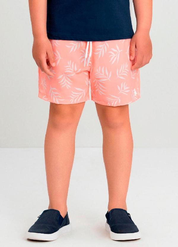 Bermuda Boxer Infantil Microfibra Quimby Laranja