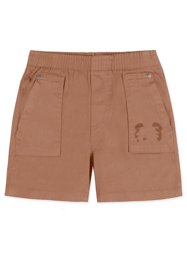 Vista 2 Bermuda Comfort Bebê Marrom Tigor T. Tigre Tigor T. Tigre