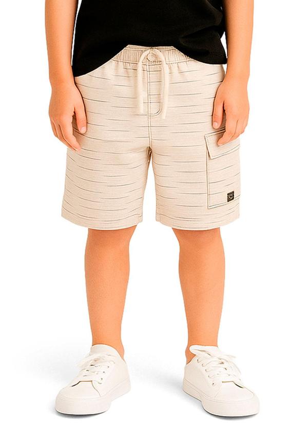 Bermuda Comfort em Moletinho Off White