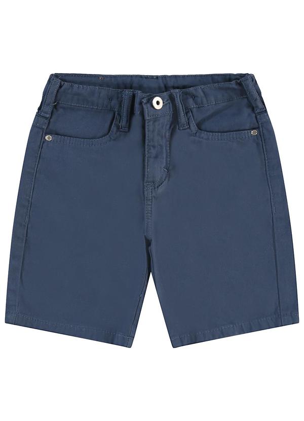 Vista 2 Bermuda Comfort em Sarja Menino Azul Carinhoso Carinhoso