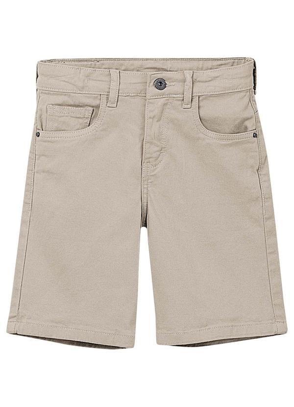 Bermuda Comfort em Sarja Taupe