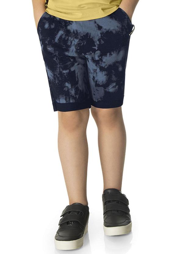 Bermuda Infantil Masculina Moletinho Kids Azul
