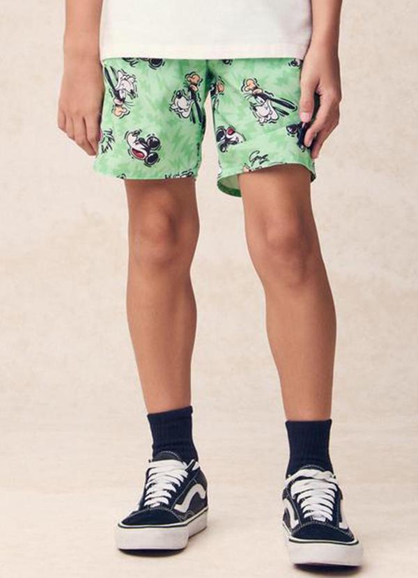 Bermuda em Tactel Sport do Mickey Verde