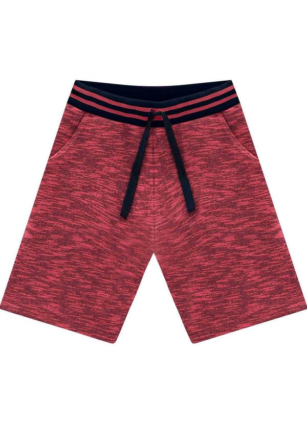 Bermuda Infanil Menino Vermelho