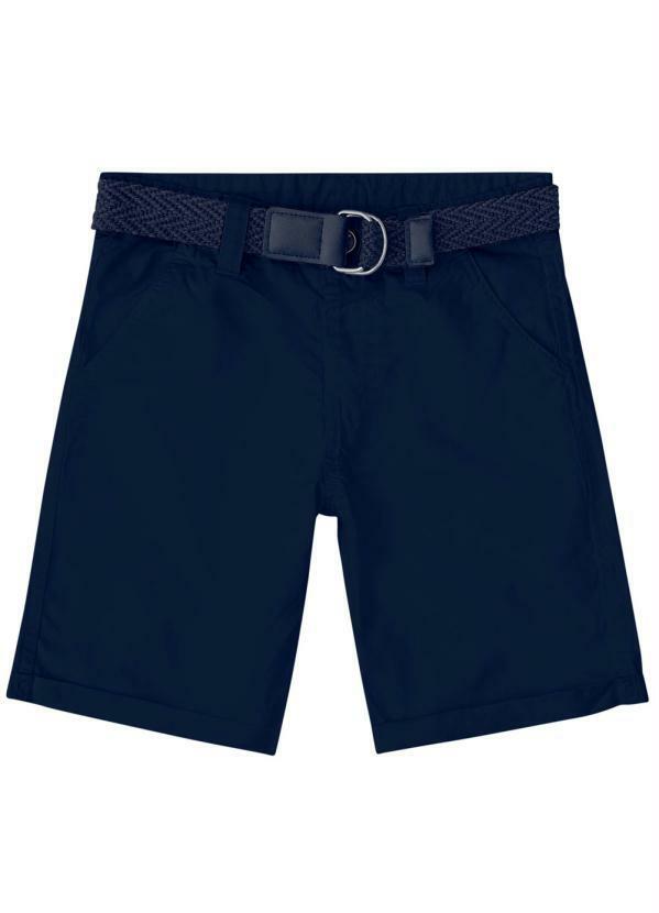 Vista 2 Bermuda Infantil Azul Marinho Milon Milon