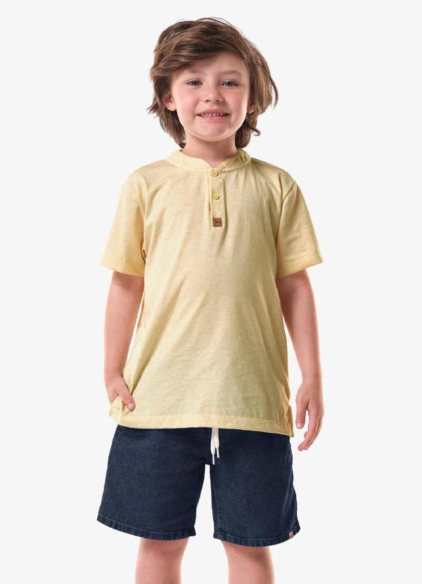 Bermuda Infantil com Elástico Azul