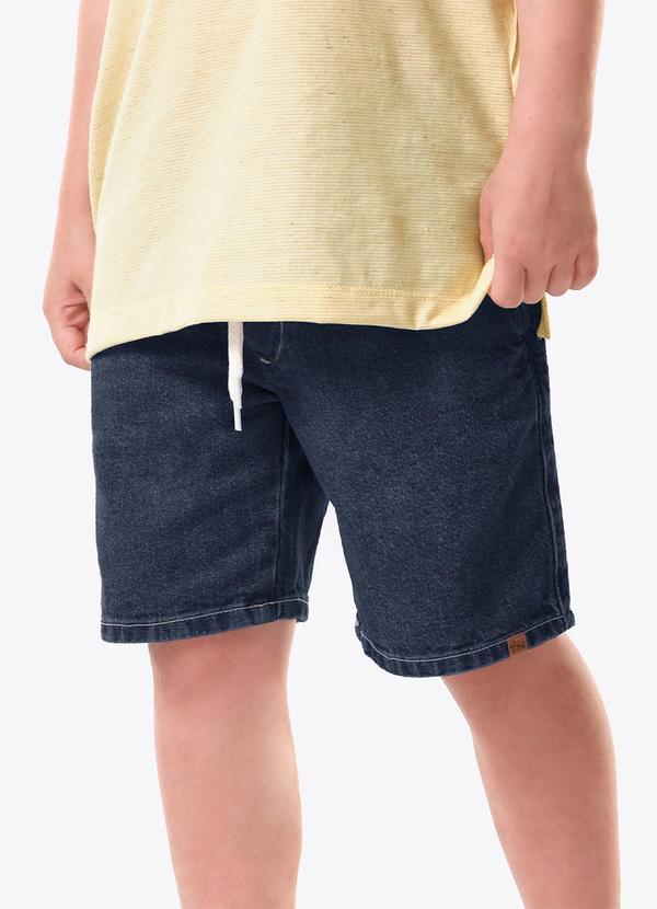 Bermuda Infantil com Elástico Azul